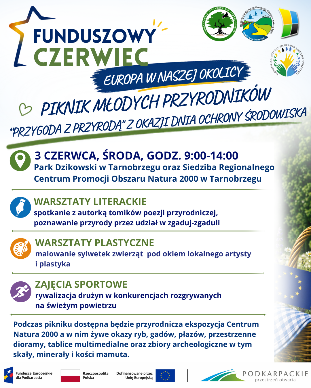 Funduszowy Czerwiec - Europa w naszej okolicy. Piknik Młodych Przyrodników
